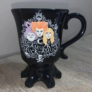 Black Halloween Mug with Colorful Characters